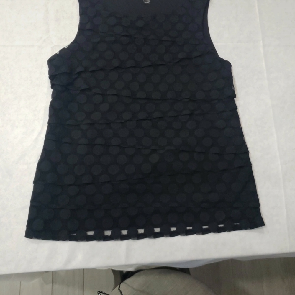 Sleeveless Black Blouse